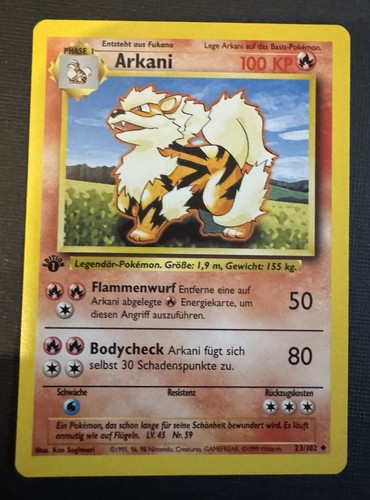 Pokemon edizione arcanine - pokemon, 1°