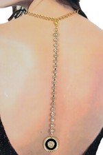 Sexy donna oro filo strass - filo,