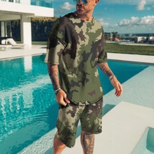 Shirt felpa corta uomo - e,
