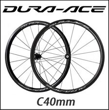 COPPIA CERCHI FIBRA CARBONIO C40 C50 RUOTE 700c 40/50mm BICI CORSA STRADA
