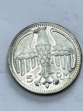MONETA MEDAGLIA COMMEMORATIVA  5 REICH MARK A.HITLER OLD COIN
