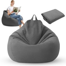 Fodera per pouf XL 100 x 120 cm Pouf da esterno per adulti e camerette in cotone
