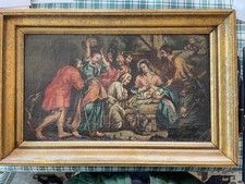 Olio su tela Natività fine 16