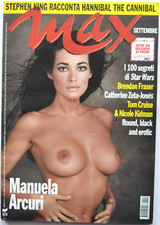 Max settembre 1999 Manuela Arcuri Star Wars Woodstock Santacroce top model nudo
