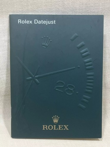 Rolex datejust booklet - rolex,