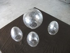 Set di bocce di vetro per lampadario usate