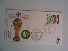 BUSTA ITALIA REPUBBLICA STORIA POSTALE ITALIA 90 CALCIO GERMANIA CAMPIONE MONDO