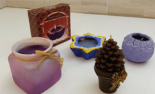 CANDELE NATALIZIE N° 4 DI VARIA FORMA  VINTAGE  NAT 5 (s25)