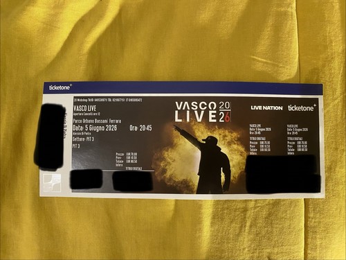 Biglietto vasco rossi - 1, 5