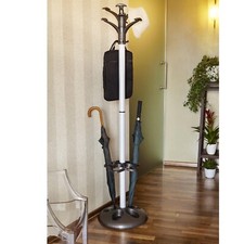 BAMA Appendiabiti Con Portaombrelli A Piantana Grigio 45X35x170cm -antracite CS