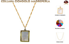 Collana,ciondolo,madreperla,piastrina,targhetta,Shell,hip hop,Etnico,Boho,Hippie