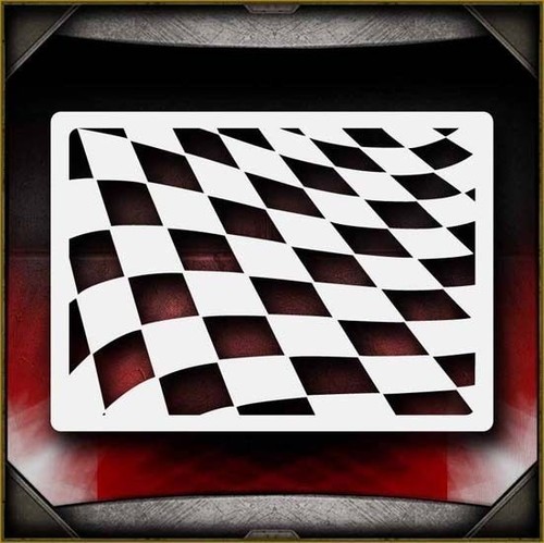 Waving checkers aerografo - checkers,