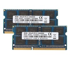 16 GB RAM 2X 8 GB DDR3 1333