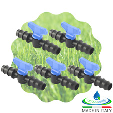 MINI VALVOLA per TUBO IRRIGAZIONE A GOCCIA e ALA GOCCIOLANTE ORTO e GIARDINO