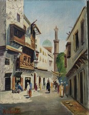 ARTISTA ORIENTALISTA  OLIO SU