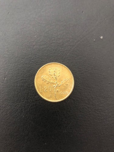Moneta italia lire - italia, 20