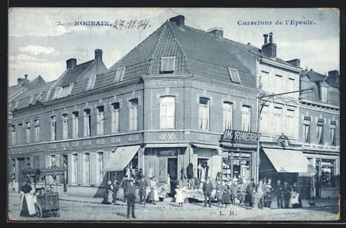 Cpa roubaix carrefour de - cpa,