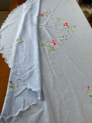 Tovaglia vintage rotonda lino - tovaglia,