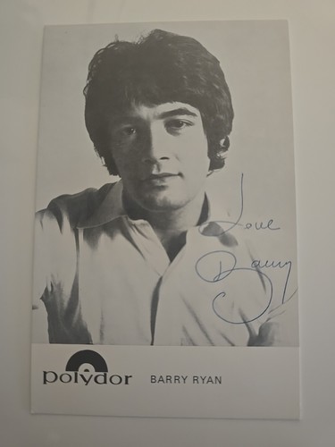 Barry ryan autogrammkarte - barry,