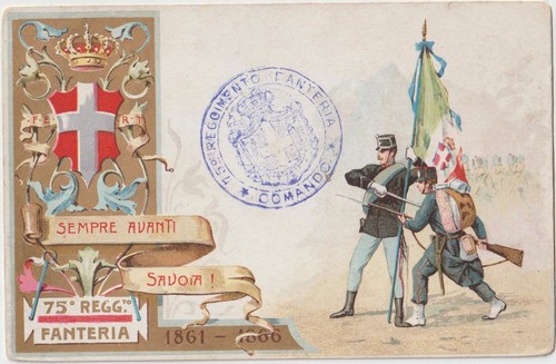 Italia 1900 75 reggimento - 1900,