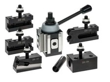 TORRETTA PORTAUTENSILI A SGANCIO CAMBIO RAPIDO 250-100 CON 5 CARTELLE PER TORNIO