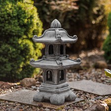 Pagoda giapponese. Lanterna in pietra scultura in pietra 65 cm 29 kg grigio c...