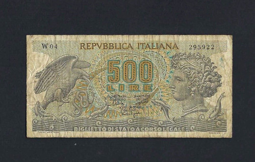 Biglietto stato 500 lire - di,