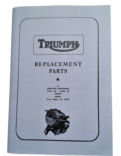 Libretto parti triumph speed - parti,