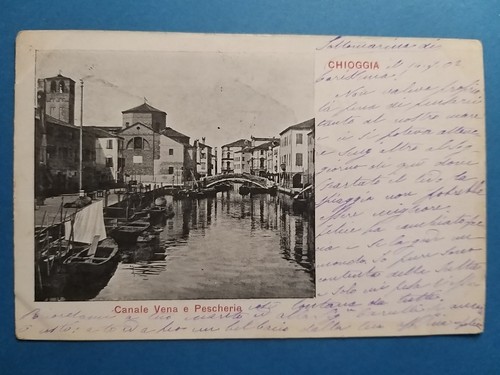 Chioggia canale - (venezia).,