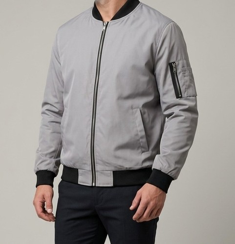 Bomber uomo grigio - bomber, chiaro