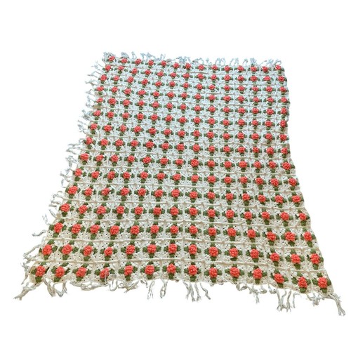 Coperta all uncinetto - all'uncinetto, rose