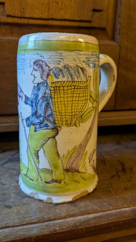 Brocca maiolica contadino - maiolica,