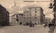 Genova Sampierdarena piazza Giovanni Bovio, Tram F. piccolo  spedita