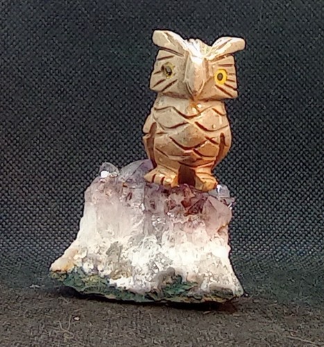 Minerali animali gufo - , steatite