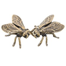  2pcs artisanaux en laiton ornements en laiton miniature décor en métal