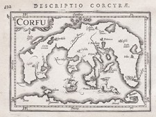Mappa Dell'Isola Di Corfu