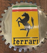 FERRARI Logo Chrome Enamel