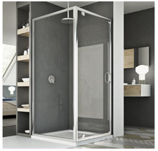  Idralite Box Doccia 90x90 AP. 90 CM H185 Stampato C MOD. Sintesi Duo 1 Anta 