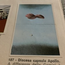 FIGURINA  N.187 MISSIONE SPAZIO ED. BIEFFE 1969  OTTIMA  Da Recuper