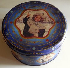 vintage SCATOLA LATTA PANETTONE BATTISTERO