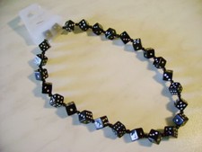 PARURE DADI NERO COLLANA +BRACCIALE