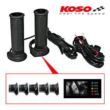 MANOPOLE RISCALDATE [KOSO] PER MOTO E SCOOTER - CON REGOLAZIONE LED A MANOPOLA
