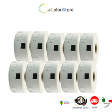 10 ROTOLI ETICHETTE SENZA