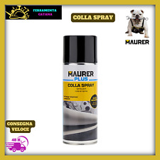 Colla Spray Adesivo Auto Cielo Legno Gomma Metallo Universale 400ml MAURER