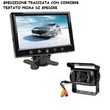 Telecamera Retromarcia con Monitor 10.1" Camion Trattore Camper  Furgone