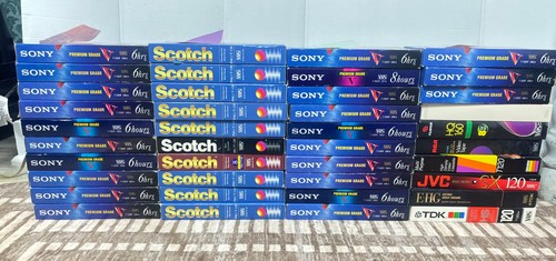 Lot vhs tape stock recorded - tape,