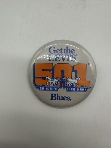 Vintage levis 501 blues pin - levis,