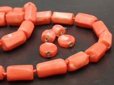 CORALLO BAMBOO SET COLLANA ED ORECCHINI