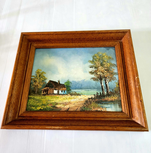 Quadro acrilico paesaggio con