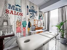 Carta da parati 3D salone uomo